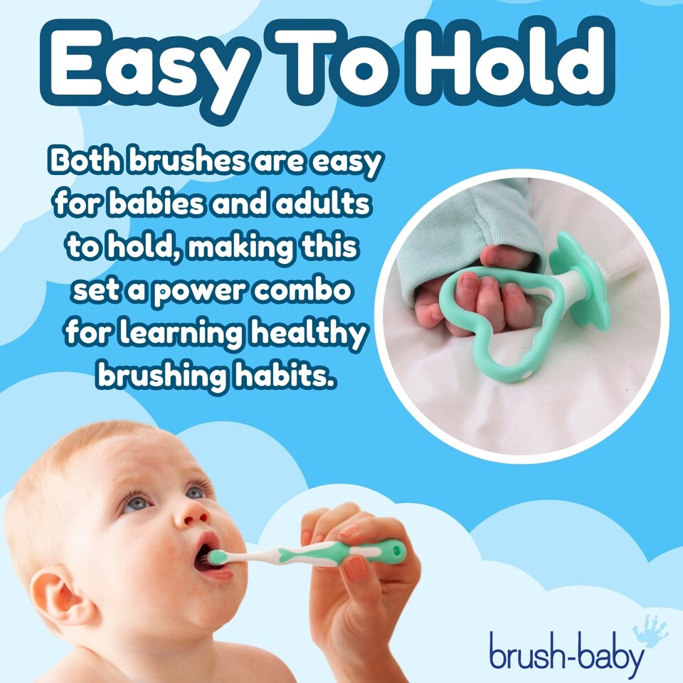 image 1 of My FirstBrush™ Baby Toothbrush & FirstTeether™ For Babies Set (0-18 months)