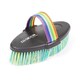 image 1 of Ezi-Groom Shape Up Horse Body Brush - Blue/Yellow - 35mm x 185mm x 95mm