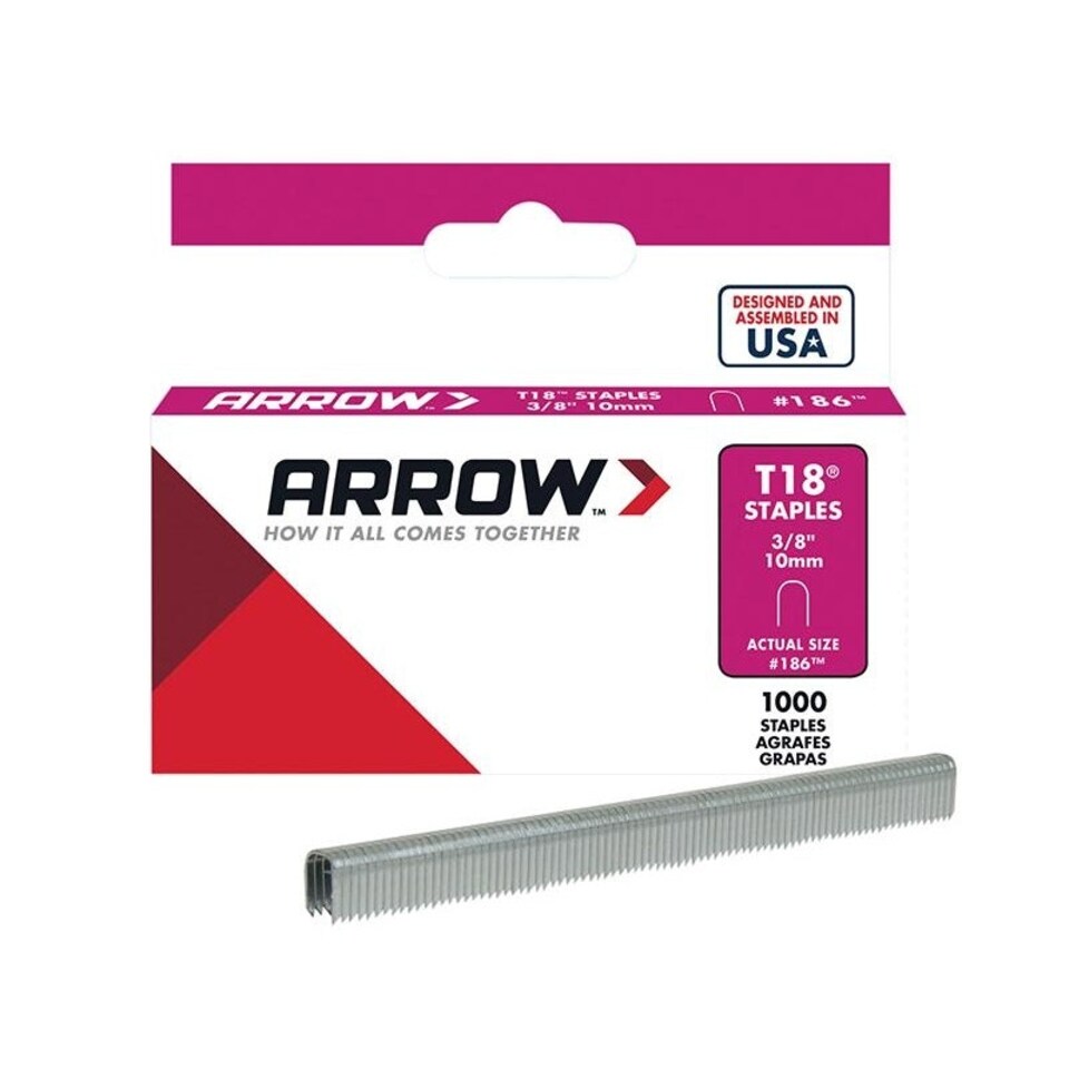 Arrow T18 Staples - Multi Colour - 10mm (3/8in)