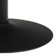 image 6 of Ibiza Round Dining Table with Black Top and Matt Black Base
