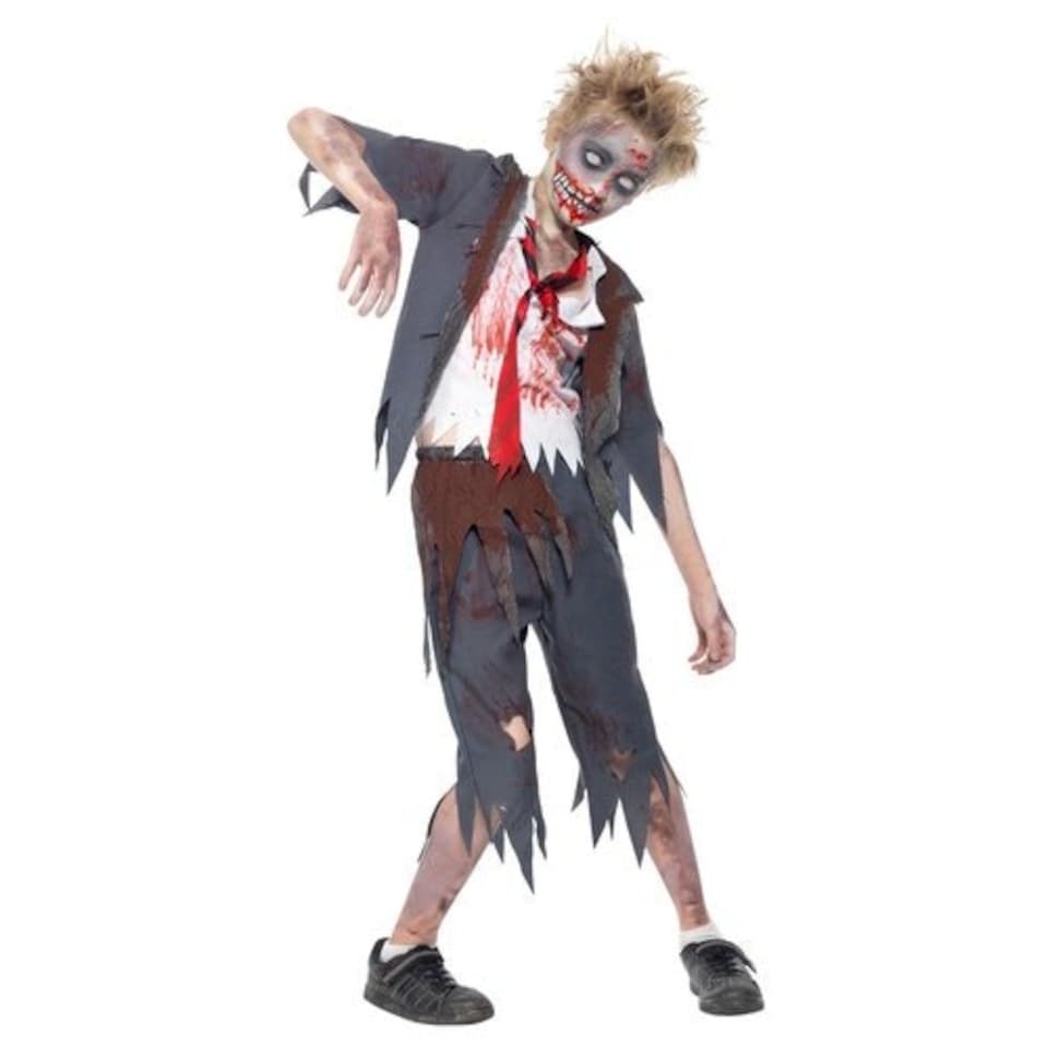 image 1 of Zombie School Boy Fancy Dress Costume Kids Medium - Age 7-9 | Multi | 7-9 years