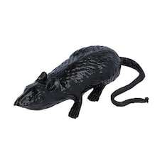 Mini Stretchy Black Rat 7cm