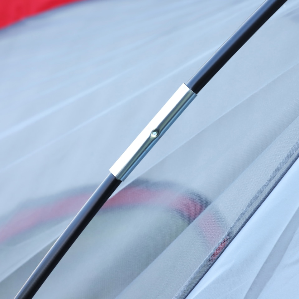 image 1 of Outsunny Outdoor  Camping Tent For 5-6 with Bag, Fibreglass & Steel Frame