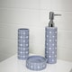 image 1 of Showerdrape Mosaica Sky Blue 3 Piece Bathroom Accessory Set