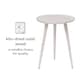 image 5 of Electra Round Solid Mango Wood Side Table for Living Room Bedroom