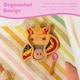 image 2 of Tiny Dining Children's Bamboo Suction Unicorn Dinner Set - Orange