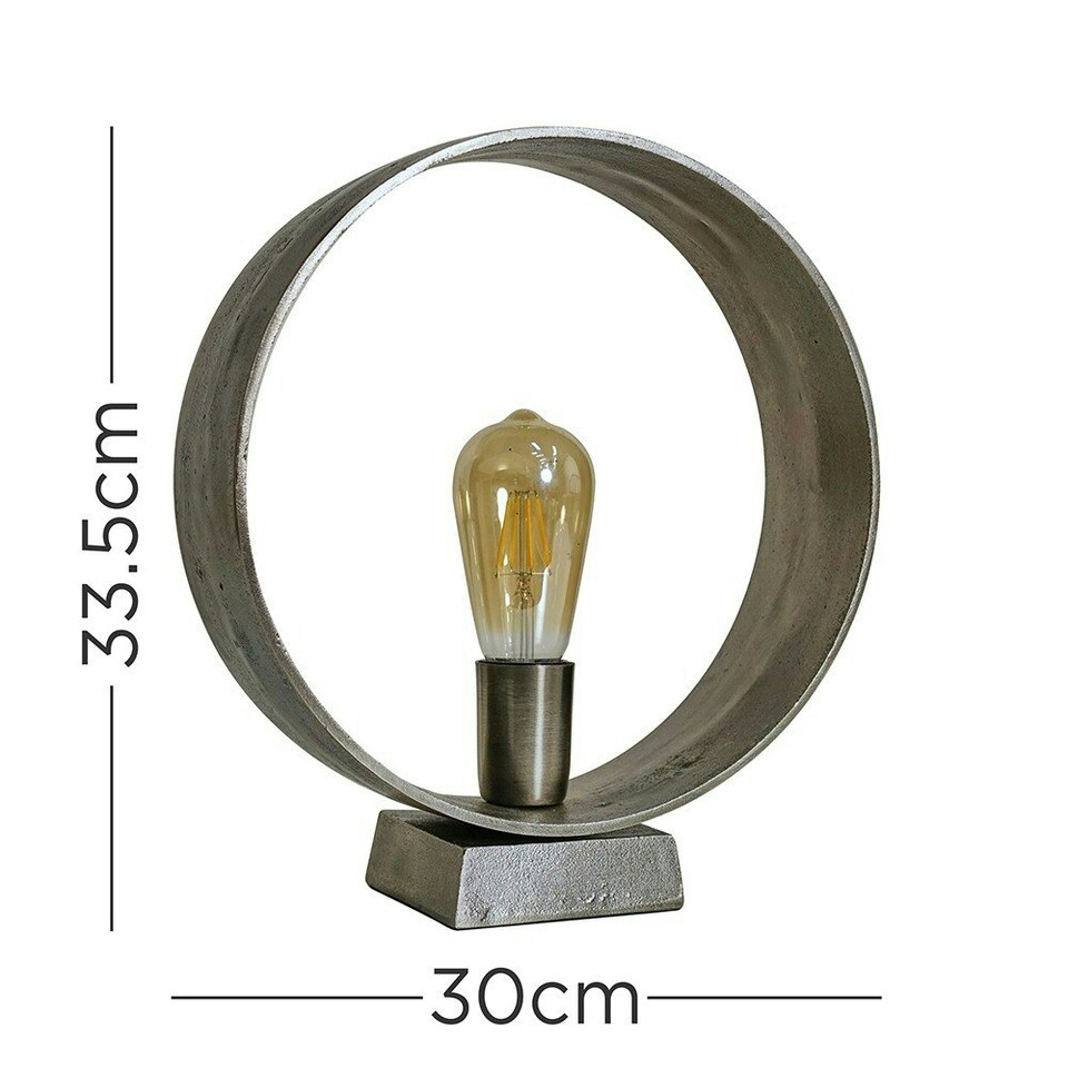 image 1 of ValueLights Grey Table Lamp