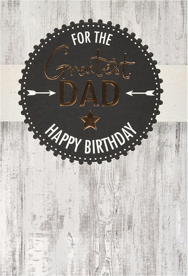 image 1 of Contemporary Text Based Design Dad Birthday Card