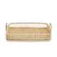 image 1 of Rustic Rattan/Bamboo Natural Rectangular Tray | Cream