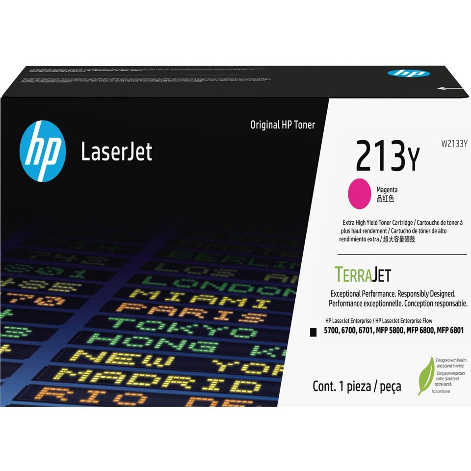 HP 213Y Magenta Extra High Toner Cartridge 12K Pages - W2133Y N/A