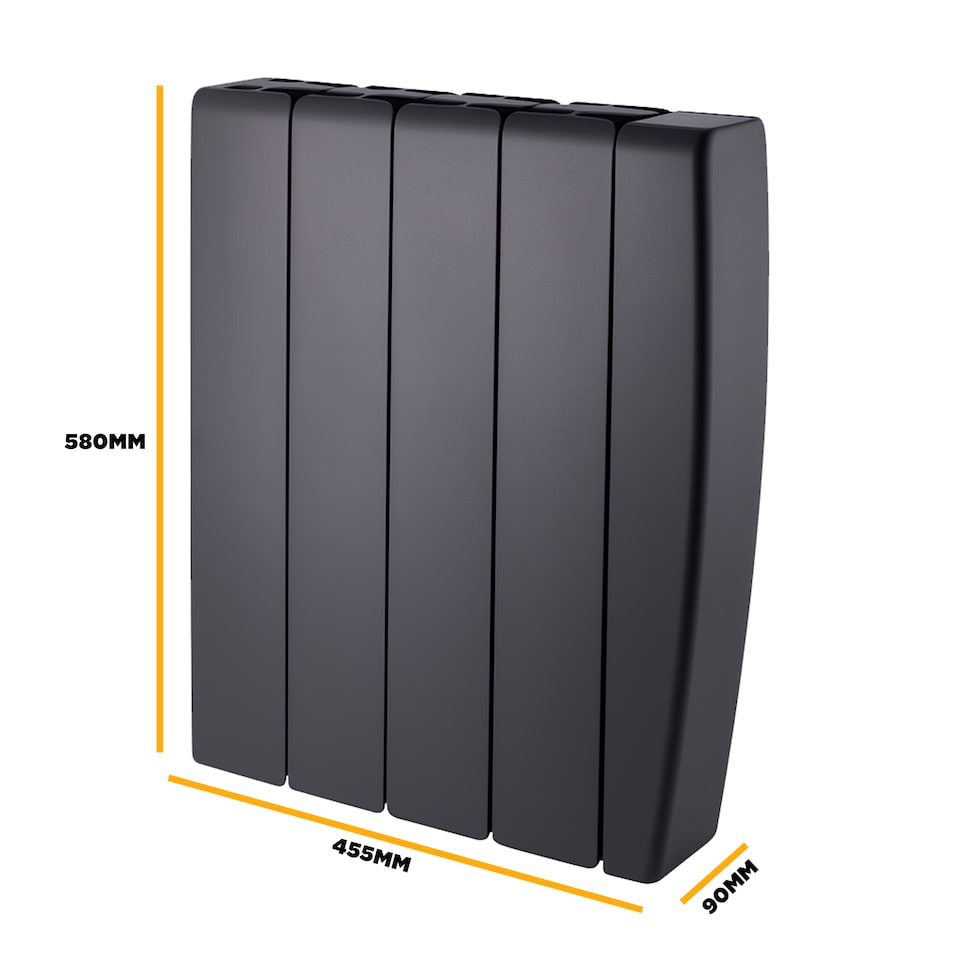 image 1 of TCP Smart 1000W Black Ceramic Panel Electric Radiator