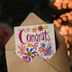 image 3 of Congrats Flower Power Simple Bright Pink Congratulations Her Card