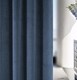 image 4 of Luxury Enhanced Living Navy Velvet, Supersoft, Blackout, Thermal Curtains with Tape Top (PAIR) - 90 x 72 inch (229x183cm)