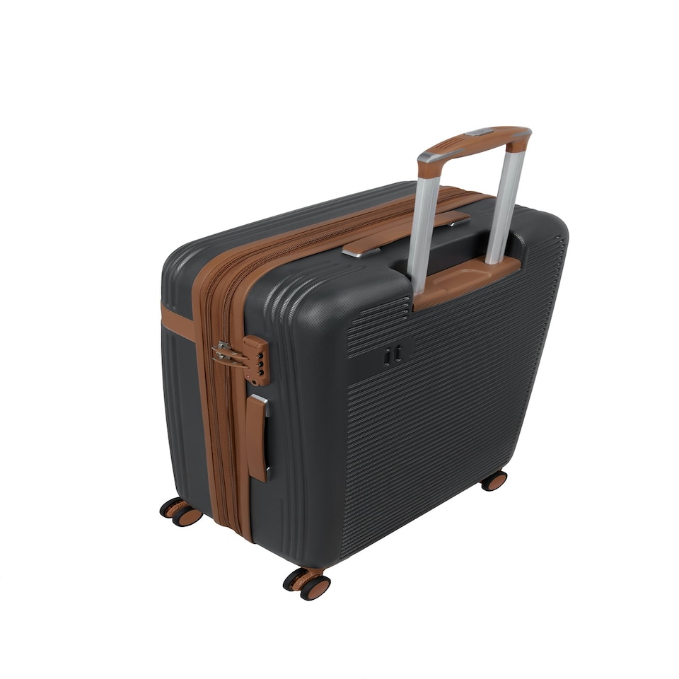 image 1 of IT Luggage Clarify Charcoal Large Suitcase with TSA Lock Grey | Large