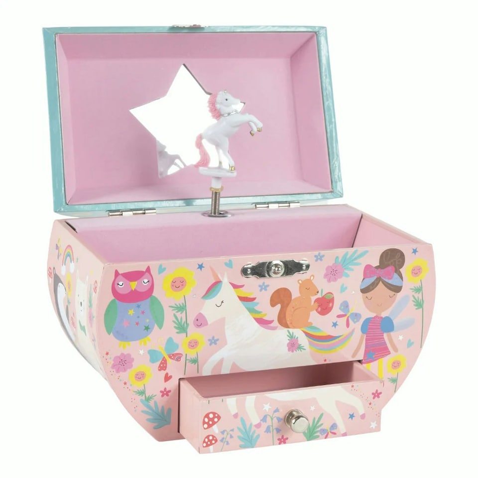 image 1 of Floss & Rock Childrens Rainbow Fairy Musical Jewellery Box
