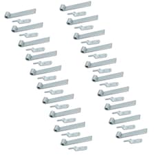 HD Strap Tailgate Straight Hinge 160mm Long + 12.5mm Bolt On Gudgeon Pin 20pk Silver