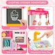 image 6 of Large Kitchen Playset for Kids (Pink) - Pretend Cooking Toy Gift for Boys & Girls