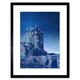 image 1 of Scotland Eilean Donan Castle Night Modern 9x7" Black Framed Wall Art Print
