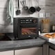 image 2 of HOMCOM Air Fryer Oven, 13L Multifunction Mini Oven, Countertop Convection Oven with Glass Door, Adjustable Temp and Timer, 12 Preset Programs, Oil-Less Cooking, Accessory Included, 1500W