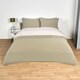 image 8 of OHS Coverless Reversible 10.5 Tog Duvet And Pillowcase Bedding Set, King - Sage/Natural Multi | Sage Green and Natural | King