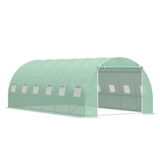 Outsunny Greenhouse Polytunnel Walk-in Flower Plant Steel 6 x 3 M Outdoor