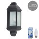 image 2 of ValueLights Kayleigh Black PIR Motion Sensor Outdoor Wall Light & Warm White LED Bulb