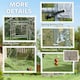 image 6 of PawHut Walk-in Chicken Run w/ Cove , Hanging Feeder, Perch for 12-18 Poultry