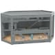 image 1 of PawHut 3 Tier Wooden Hamster Cage Gerbil Play Centre w/ Sliding Tray Ramps