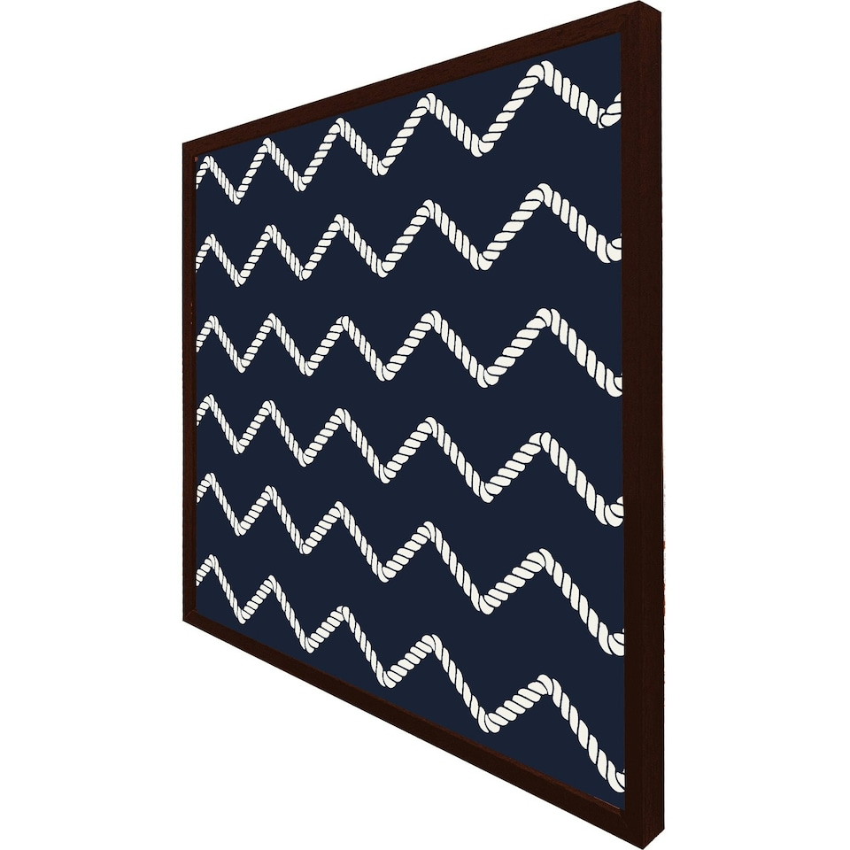 image 1 of Zig zagged rope (Picutre Frame) White | XL
