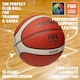 image 2 of Molten BG3800 Basketball, Indoor, FIBA Approved, Composite Leather, Size 6, Orange/Ivory, Suitable For Boys age 12, 13, 14 and Girls age 14 & Adult
