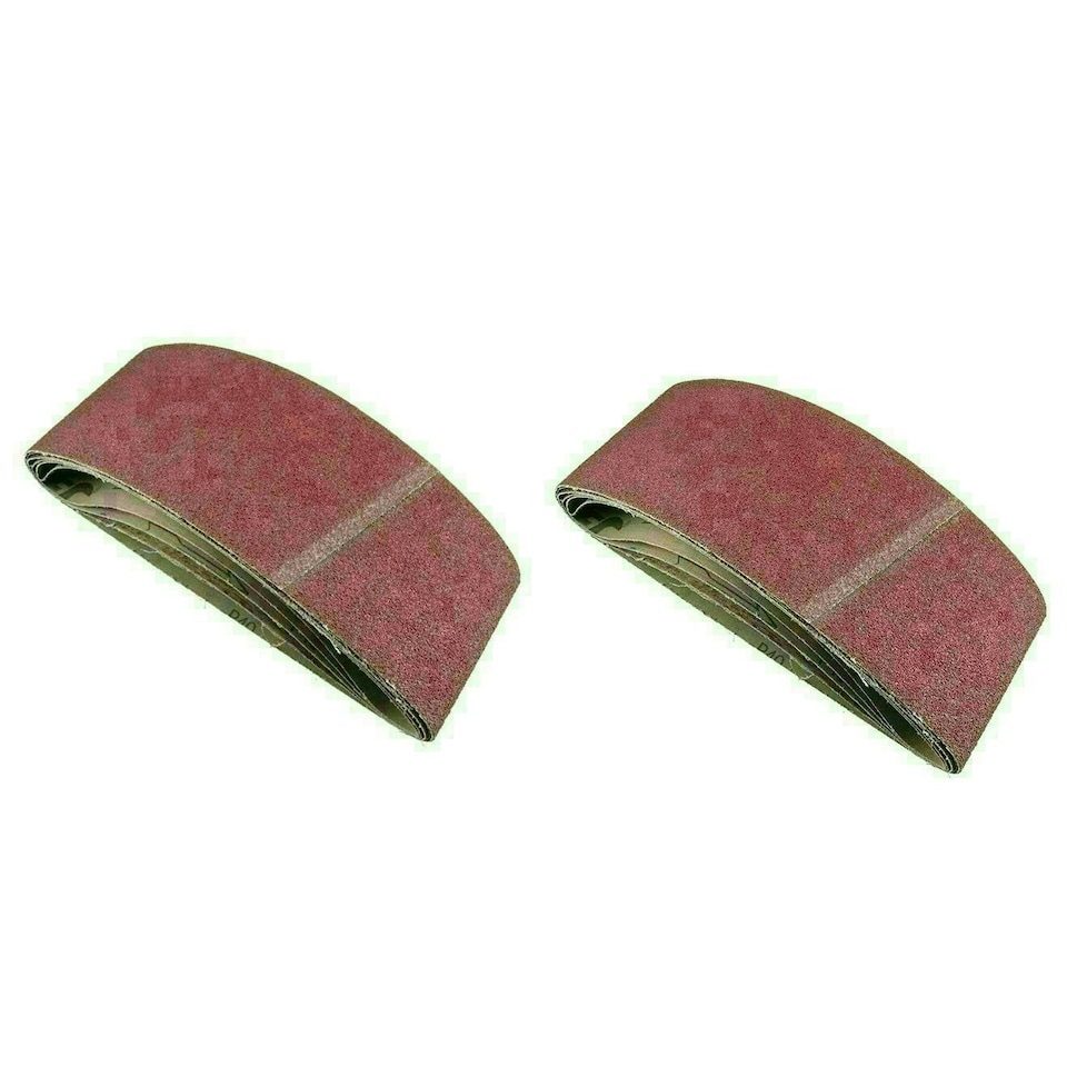 image 1 of Belt Power Finger File Sander Abrasive Sanding Belts 610mm x 100mm 40 Grit 10 PK