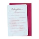 image 1 of Words of Endearment Daughter... Mini Card