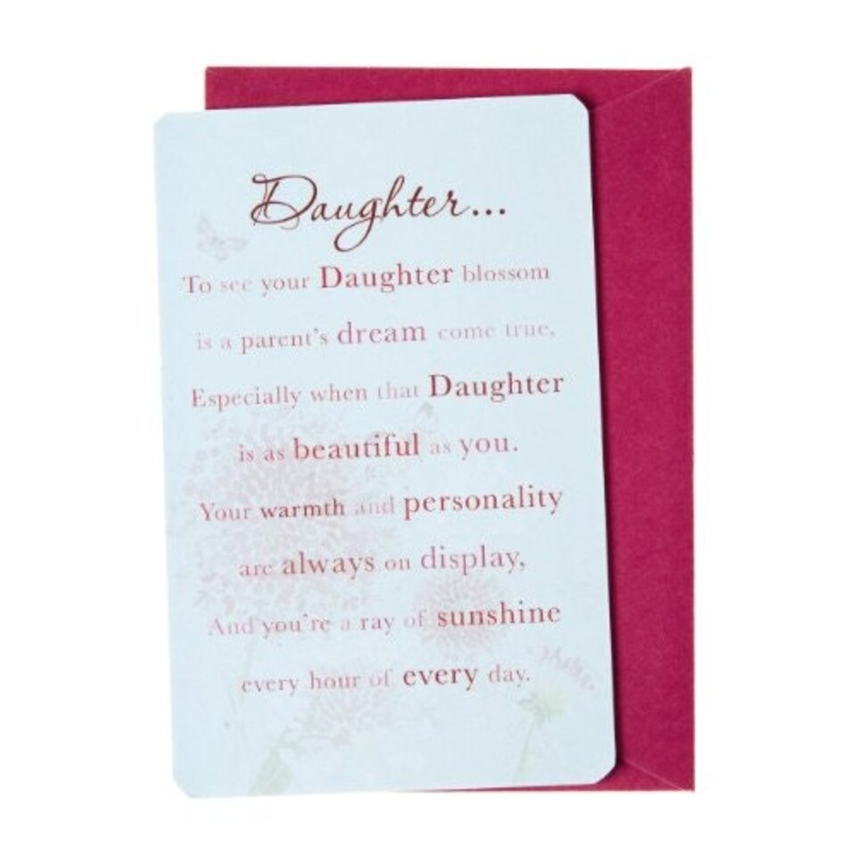 image 1 of Words of Endearment Daughter... Mini Card