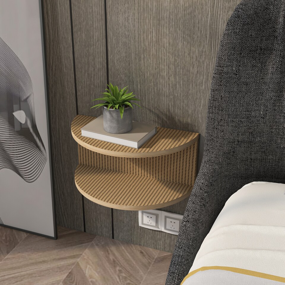image 1 of Decorotika Bella Floating Nightstand - 45 cm W 19.6 cm H x 23.8 cm D