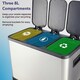 image 5 of Kitchen Recycling Bin 42 Litre 3 Compartments