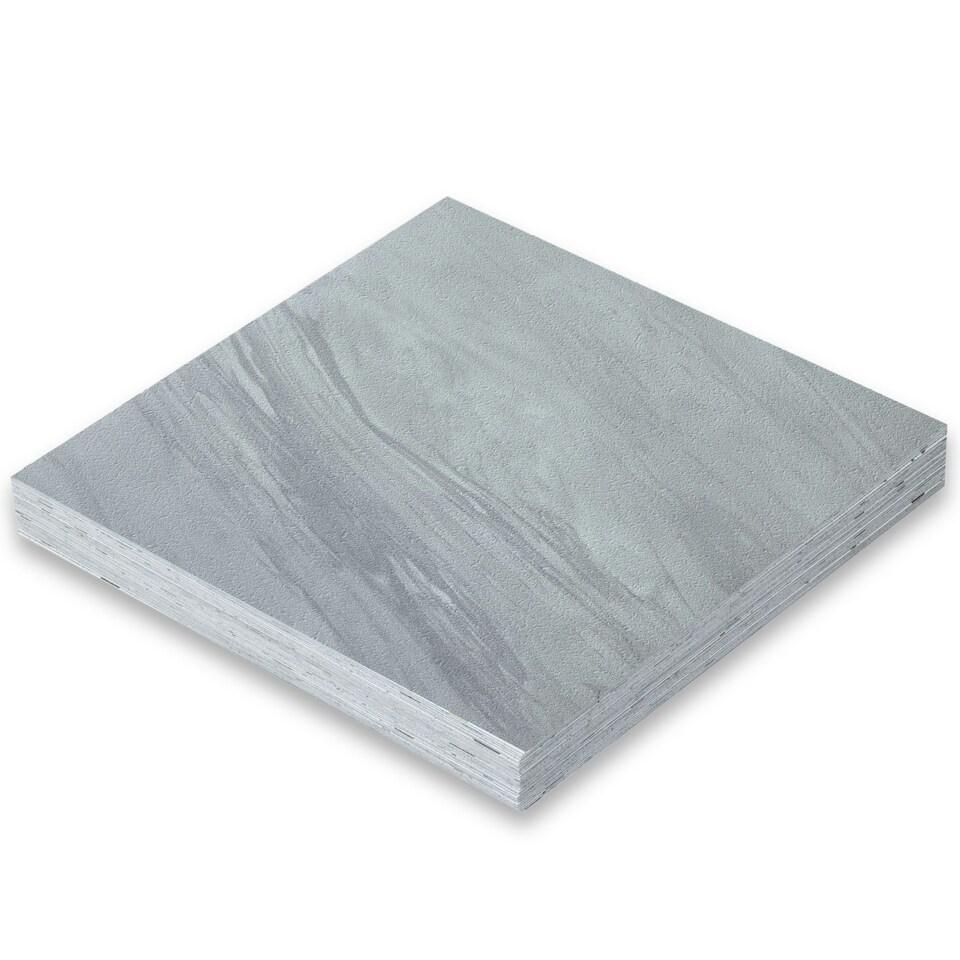 image 1 of NOVECRAFTO Vinyl Floor Tiles Self Adhesive – 18x18in Peel and Stick Waterproof Square Flooring for Kitchen, Bathroom & More – Grey White Marble Design Grey | 2.09 sqm