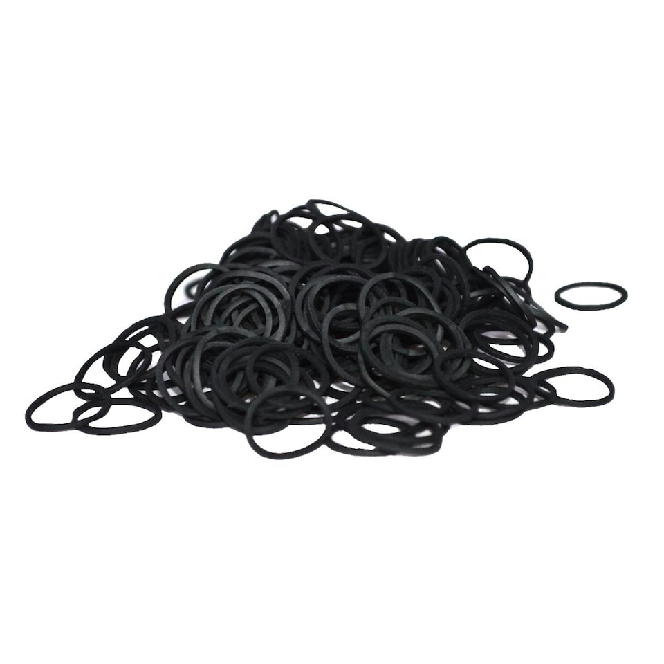 image 1 of Lincoln Plaiting Bands (500 Pack) - Black - One Size