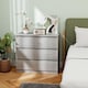 image 7 of HOMCOM Chest of Drawers, 3 Drawer Storage Cabinet Unit for Bedroom, Grey | Grey