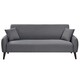 image 1 of Grey Linen Fabric Sofa Set With 2-Seater and 3-Seater Sofa