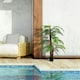 image 4 of Outsunny 120cm/4FT Artificial Palm Tree Decorative Plant w/19 Leaves Pot