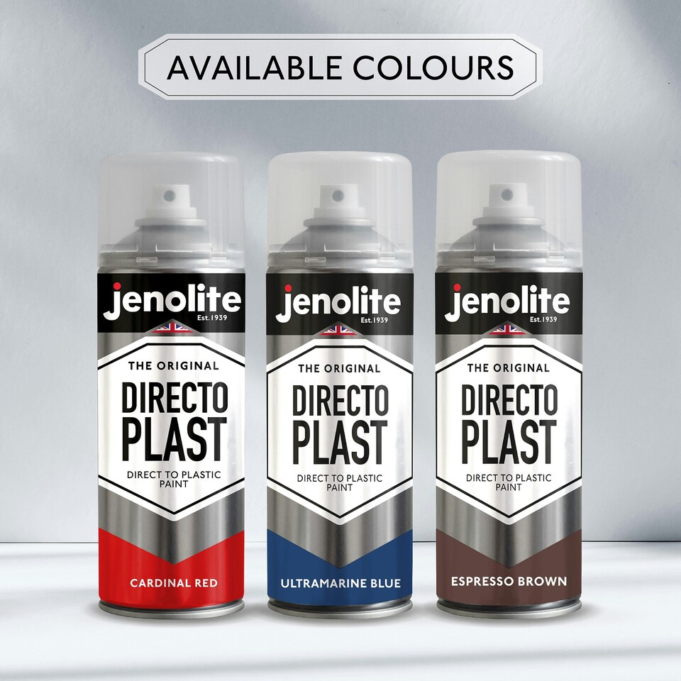 image 1 of Jenolite Directoplast Multi-Surface Paint - Slate Grey Gloss - 400ml Spray Can - 2-Pack