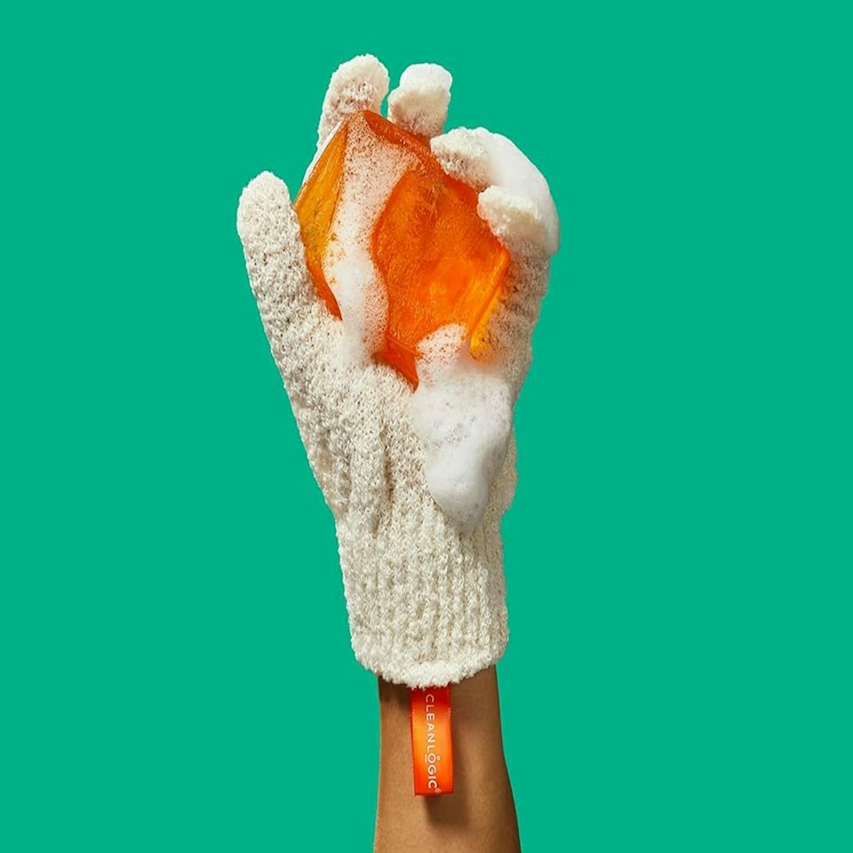 image 1 of Cleanlogic Bath and Body Exfoliating Body Mitts Contains 3 Pairs