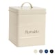 image 1 of Harbour Housewares Cream Vintage Metal Kitchen Biscuit Tin Kitchen Caddy Kitchen Storage Containers Canister