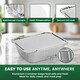 image 2 of ECONX No.2 Aluminium Disposable Foil Food Container With Lids Reusable Takeaway Containers 100PC