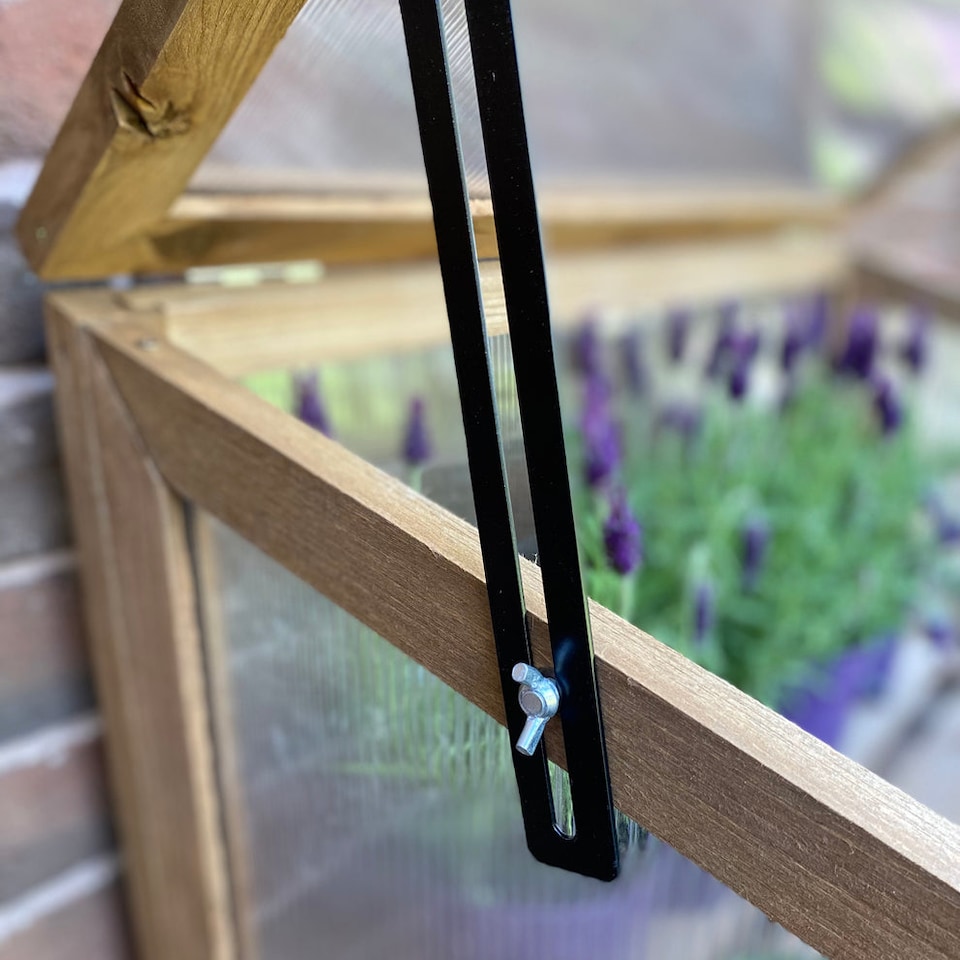 image 1 of Wooden Framed Polycarbonate Growhouse Mini Greenhouse