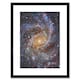 image 1 of Hubble NGC 6946 Supernova Fireworks Galaxy Star Cluster 9x7" Black Framed Wall Art Print