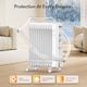 image 3 of VonHaus Oil Filled Radiator 11 Fin Portable Electric Heater White