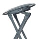 image 5 of Harbour Housewares Padded Folding Stool - Grey | Grey | Grey