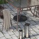 image 5 of Living and Home Resin Umbrella Base Heavy Duty Outdoor Parasol Stand | Black | One Size