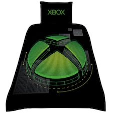 Xbox Logo Duvet Cover Set - Black/Green - Single
